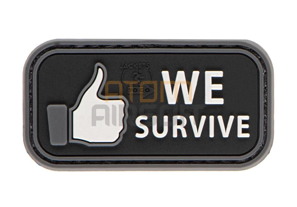 "We Survive" PVC velcromerkki