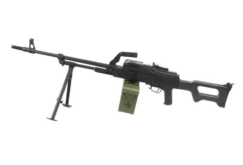 PKM machine gun with polymer parts
