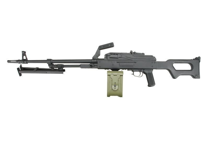 PKM machine gun with polymer parts