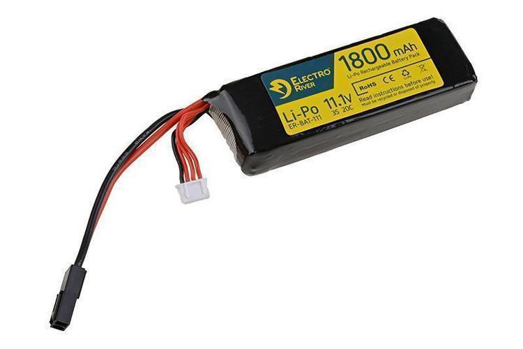 River LiPo battery 11.1V 1800mAh 20/40C, mini connector