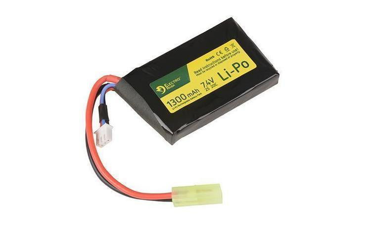 River™ PEQ Compatible LiPo Battery 7.4V 1300mAh 20/40C - Mini Connector