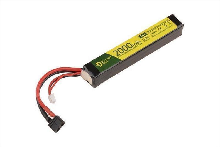 River LiPo battery 7.4V 2000mAh 15/30C T-connector (DEANS)
