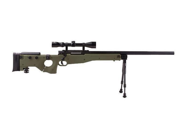 MB08D sniper rifle with scope and forelegs - olive