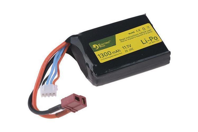 River ™ LiPo battery 11.1V 1300mAh 20/40C T-connector (Deans), AN/PEQ
