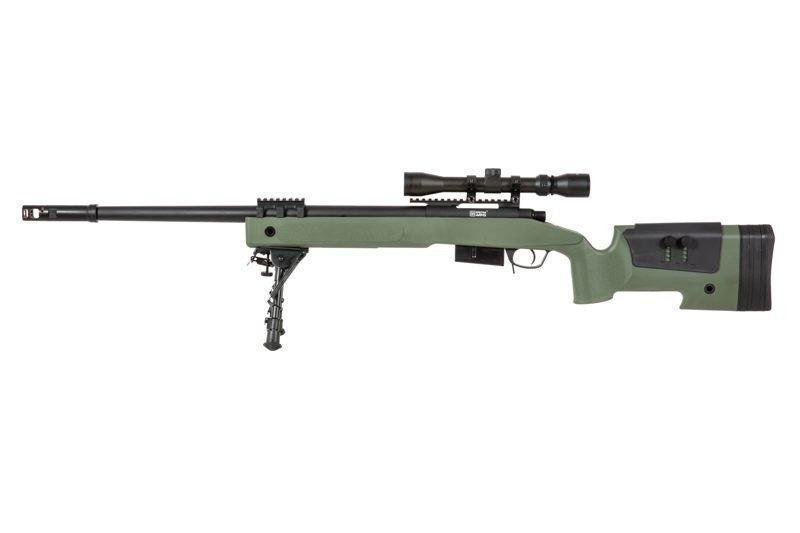 SA-S03 CORE™ sniper rifle with scope and forelegs - olive
