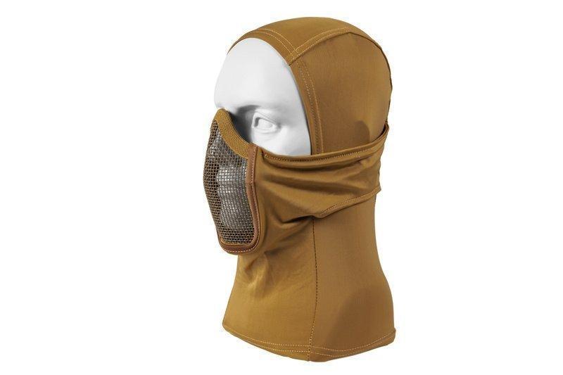 Balaclava style lower face shield - sand