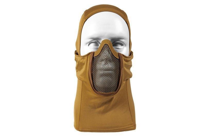 Balaclava style lower face shield - sand