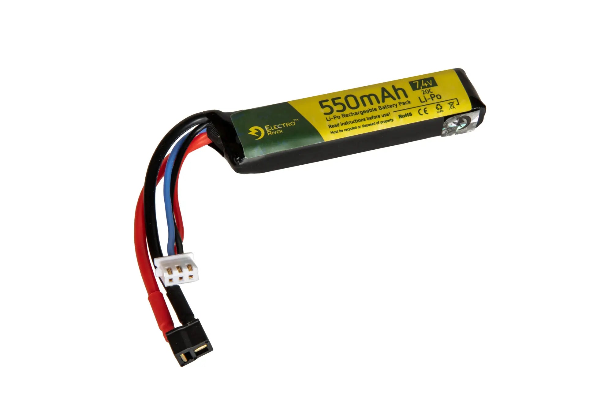 River LiPo 7.4V 550mAh 20C AEP-MOSFET battery