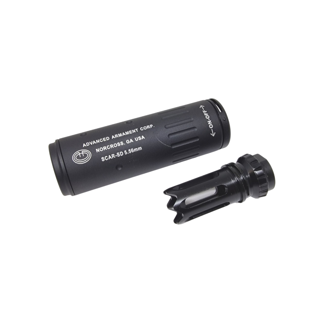 AAC silencer with QD mount - black