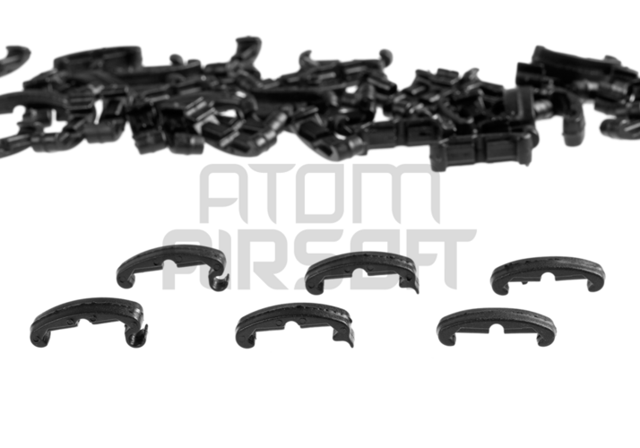 Rail protection clips, 60 pcs - black