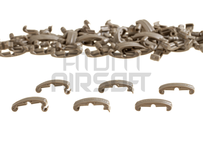 Rail protection clips, 60 pcs - sand
