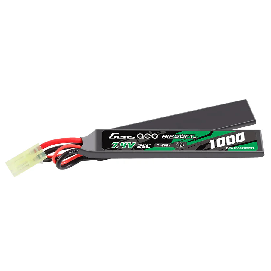 Ace LiPo battery 7.4V 1000mAh 2S/25C nun-chuck, mini connector