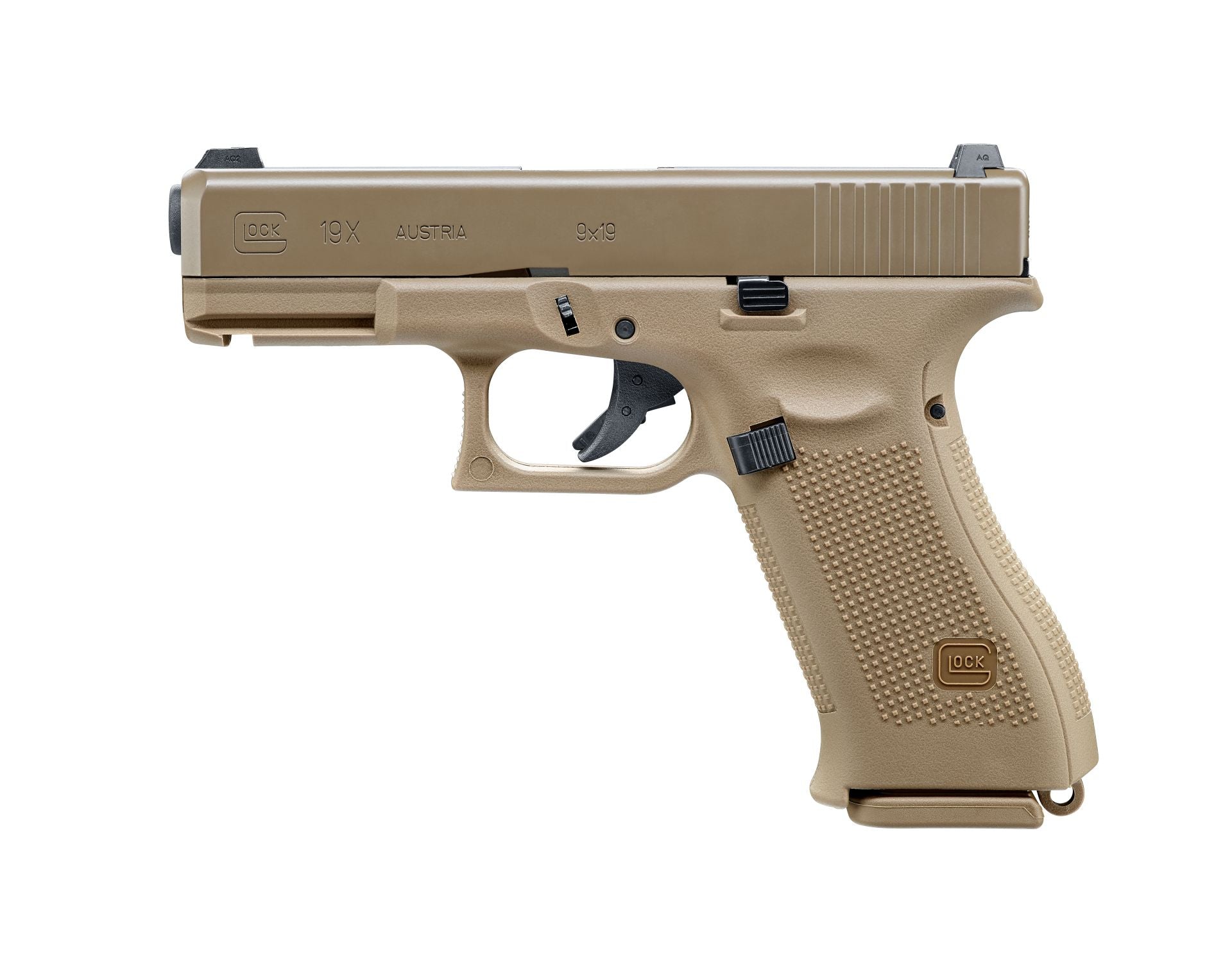 Glock 19X GBB gas pistol - sand