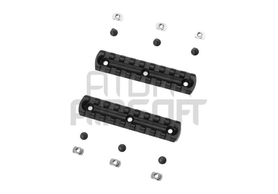 M-LOK rail piece, 2 pieces (4 inches / 10.16 cm)