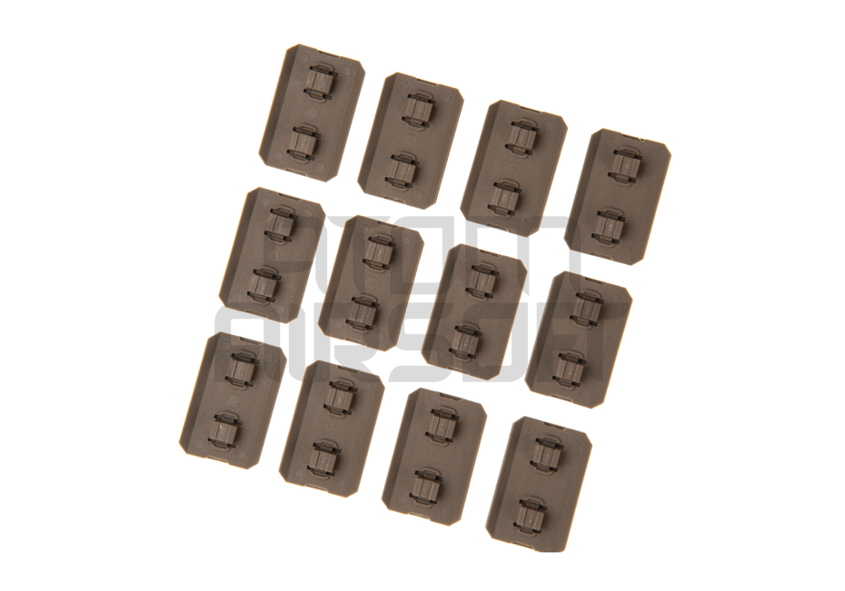 M-Lok rail protectors, 12 pcs - sand