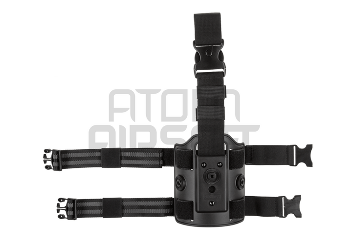 Pistol holster thigh dock - black