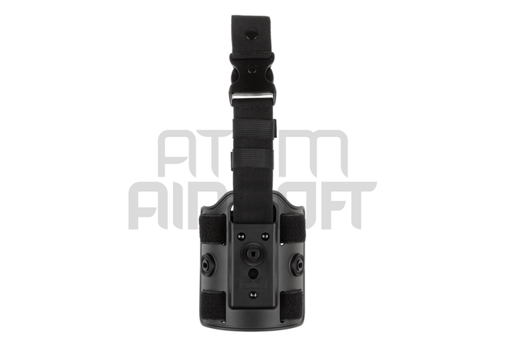 Pistol holster thigh dock - black