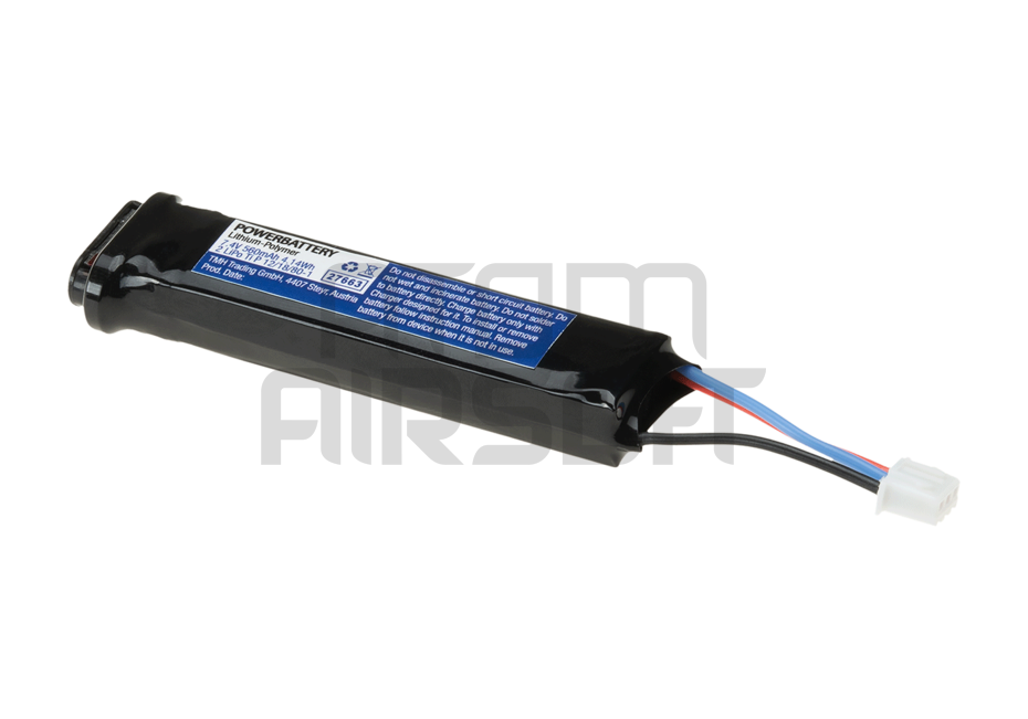 LiPo battery 7.4V 550mAh 20C - electric pistol battery (AEP)