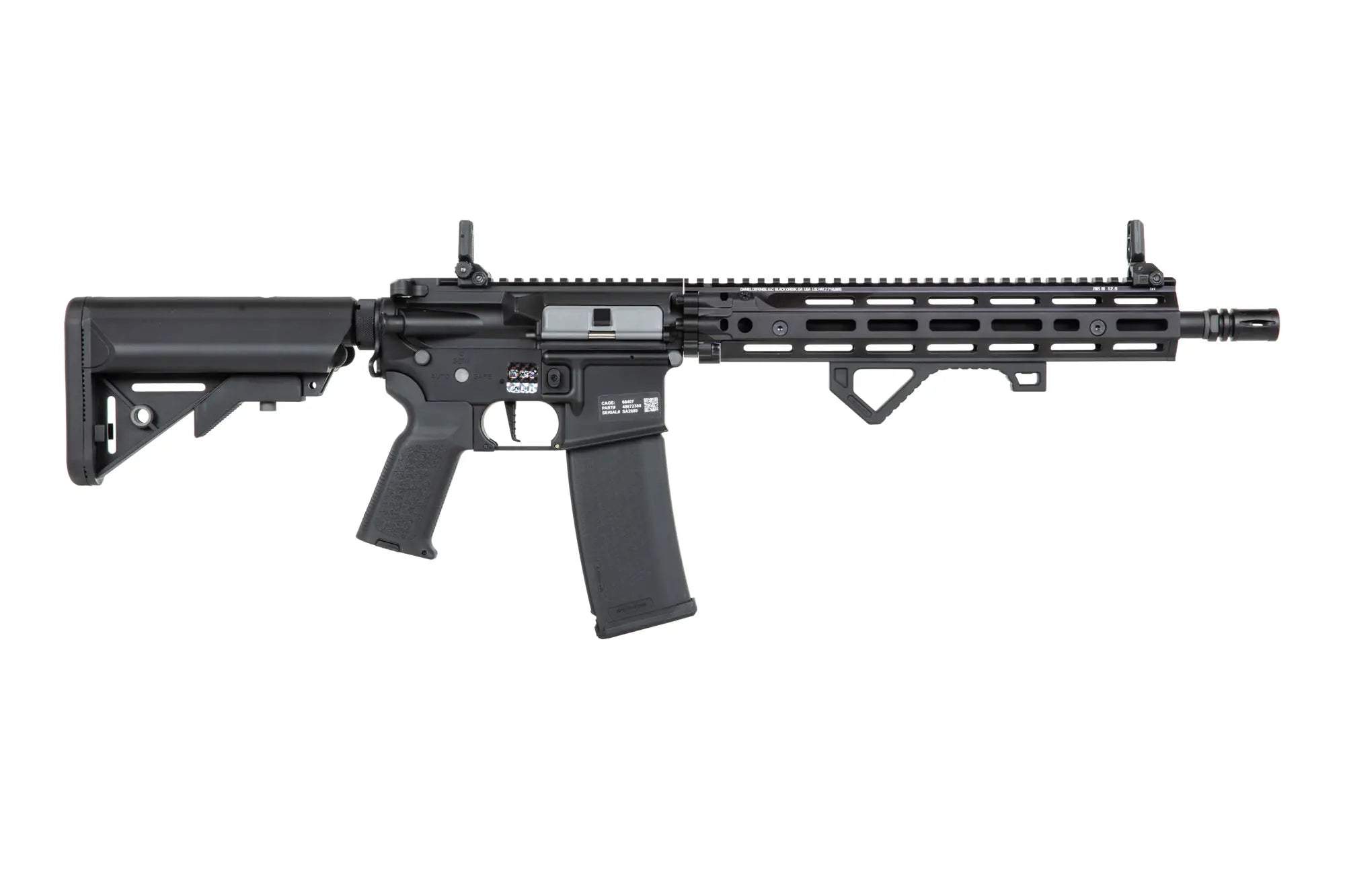 Daniel Defense® RIS III 12.5” SA-P28 Prime™ HAL ETU harjattomalla moottorilla –musta