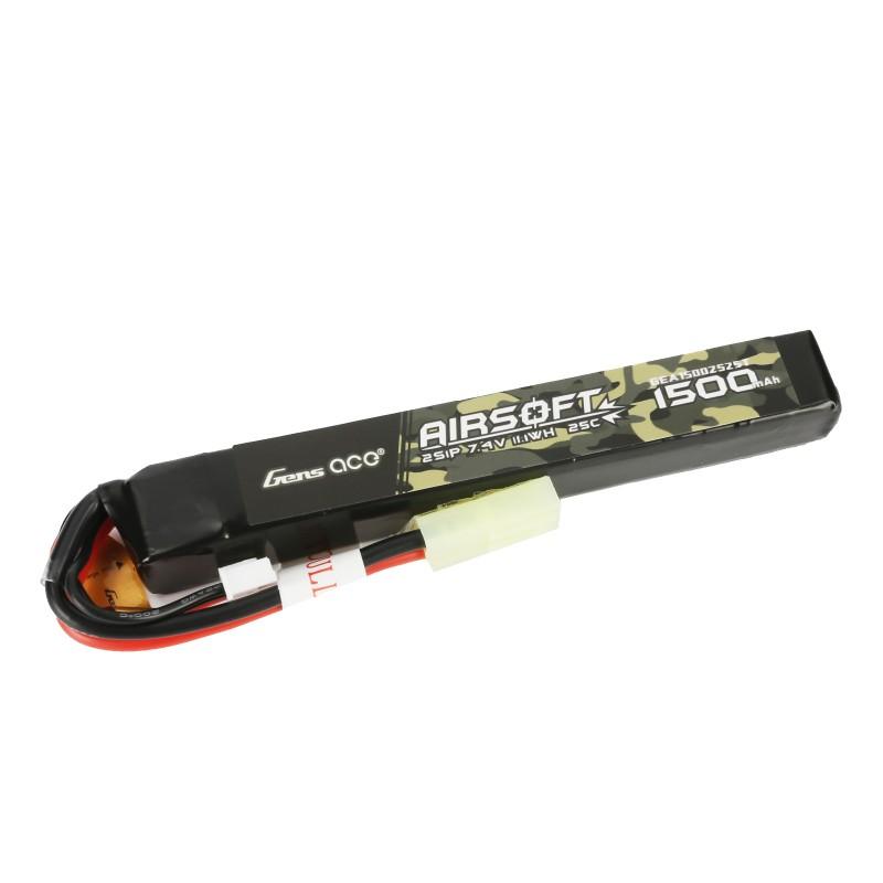 Ace LiPo battery 7.4V 1500mAh 2S/25C, mini connector