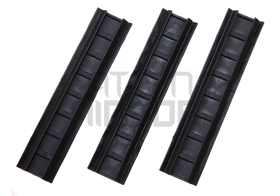 Checkered rail armor, black