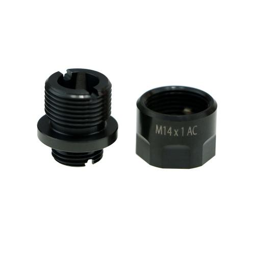 A01 pistol silencer adapter 11mm CW -> 14mm CCW - black