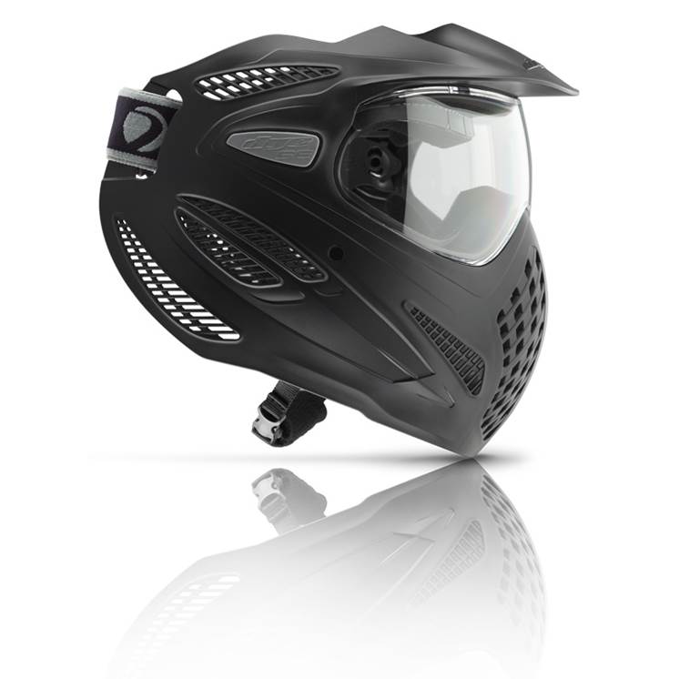 SE paintball mask, with thermal lens - black
