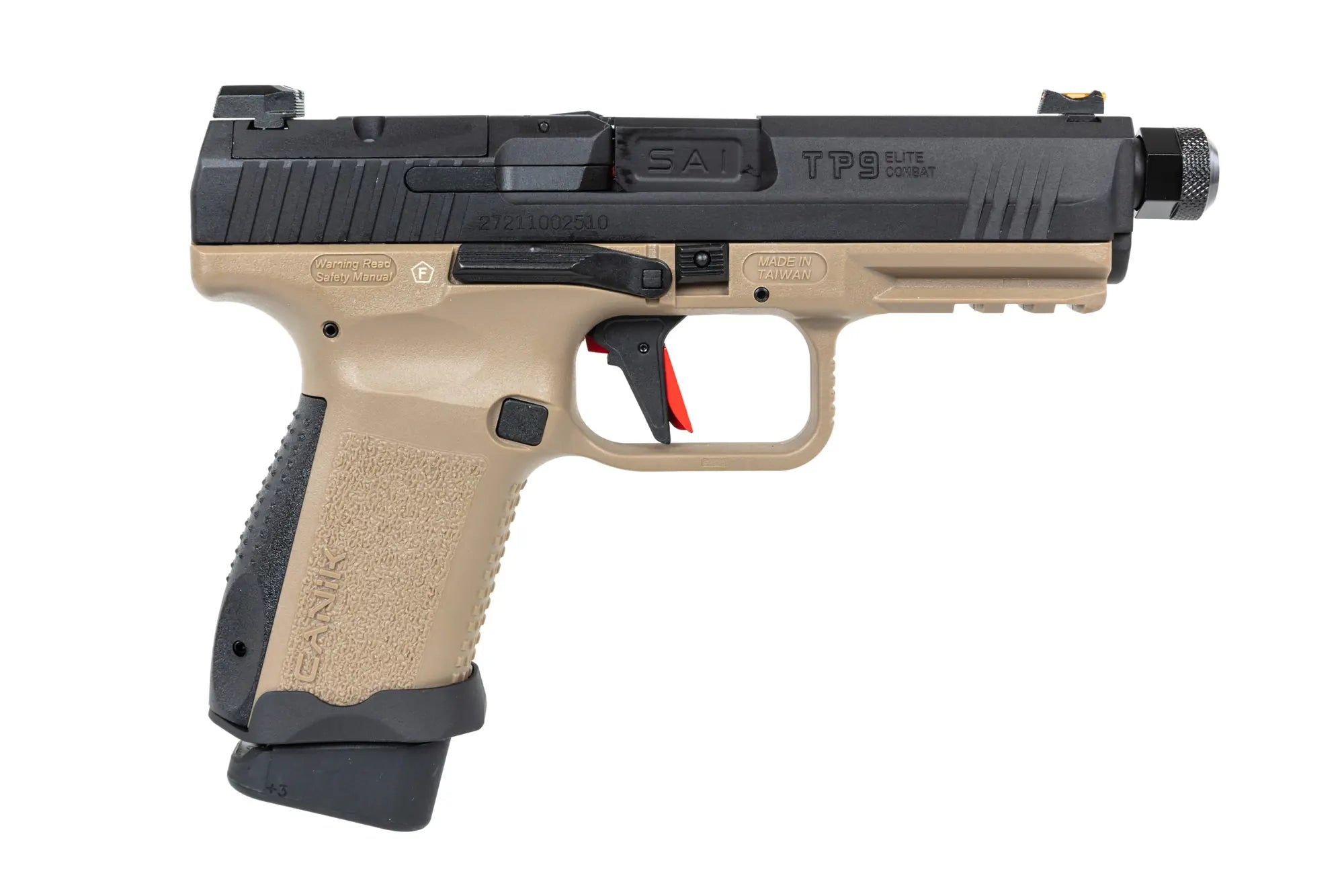 Canik TP9 Elite Combat kaasupistooli - Half-Tan