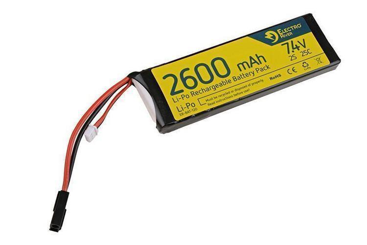 Electro River ™ LiPo-akku 7,4V 2600mAh 25/50C -miniliitin