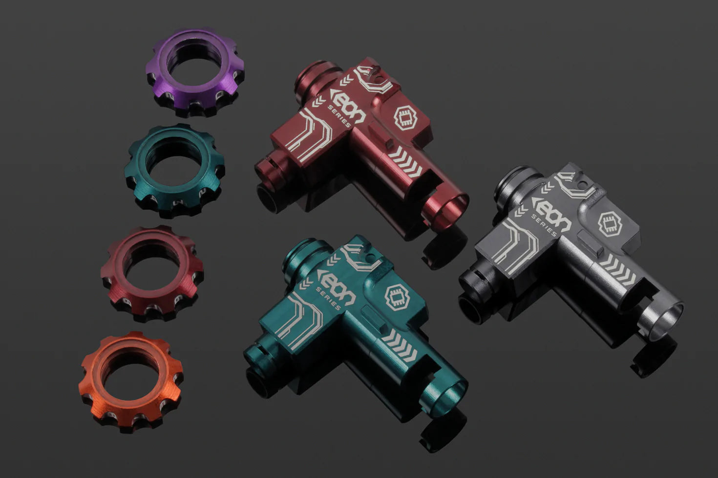 EON Hop-up unit - Titanium body+orange adjustment ring