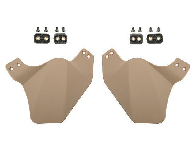 FMA Protective side covers for helmets - Dark Earth