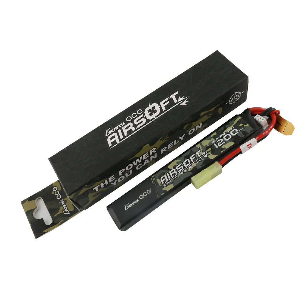 Ace LiPo battery 7.4V 1200mAh 2S/25C, mini connector