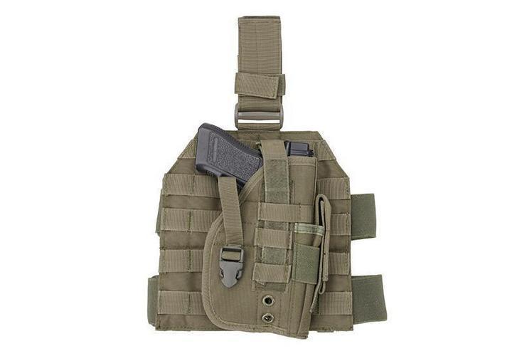 GFC Tactical MOLLE-reisipaneeli pistoolikotelolla - OD