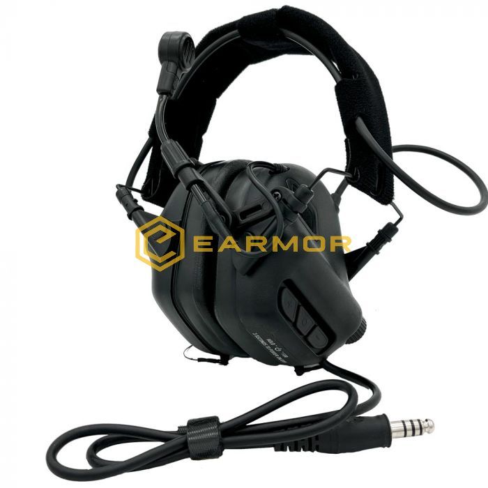 Earmor M32 MARK3 MilPro Active Hearing Protectors - Black