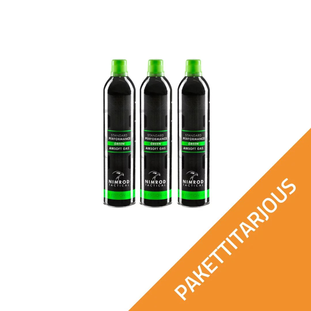 3x Nimrod Green Gas, 145PSI