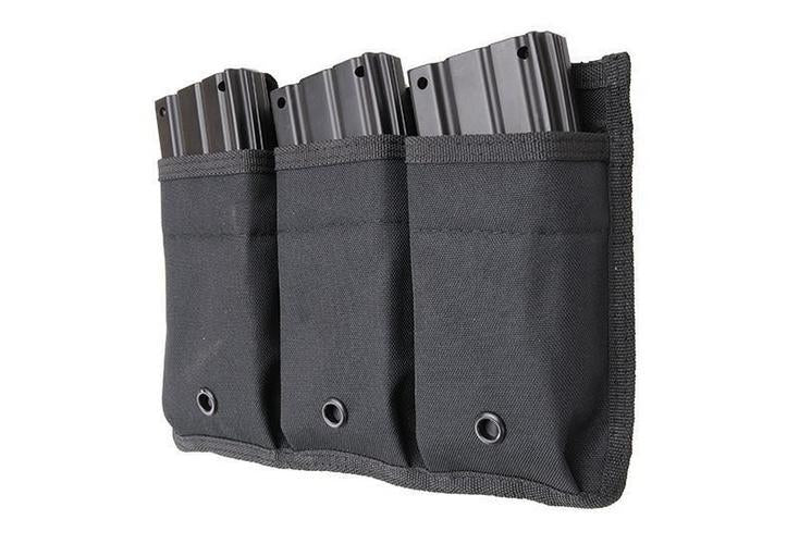 "Triple open pouch" magazine pouch - black