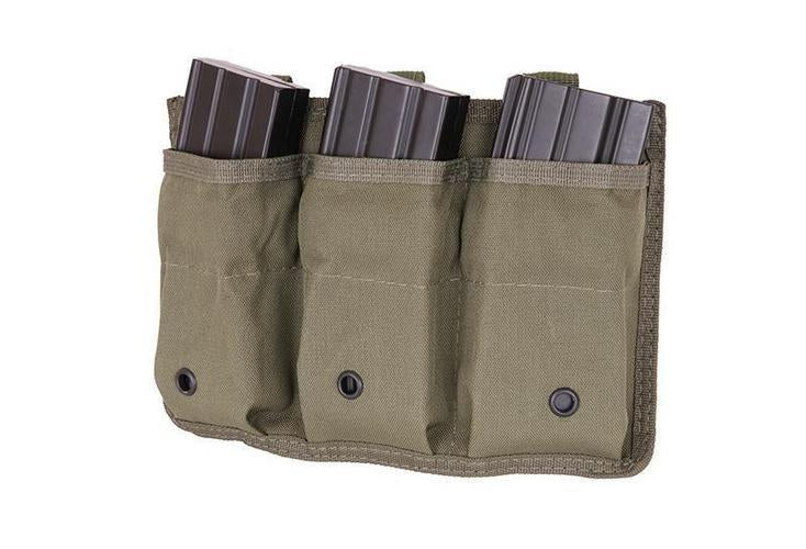 "Triple open pouch" magazine pouch - olive