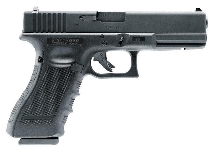 Glock 17 Gen.4 GBB kaasupistooli, metalliluisti