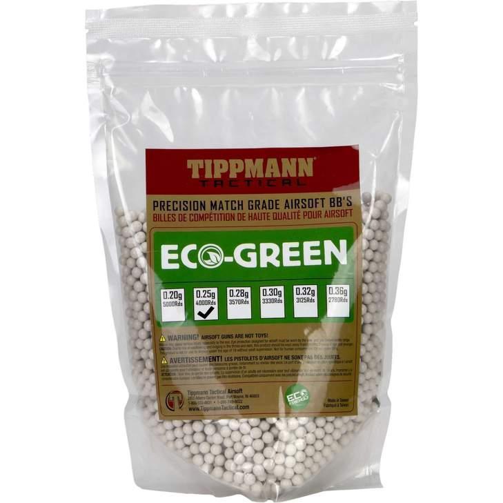 Tippmann Tactical 0,25g ECO biokuula (4000kpl/1kg) - valkoinen