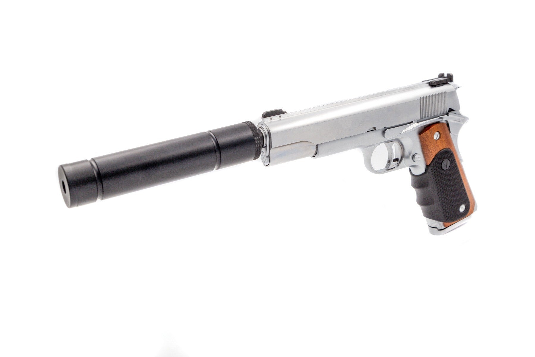 Agency VX-9 kaasupistooli - krominen