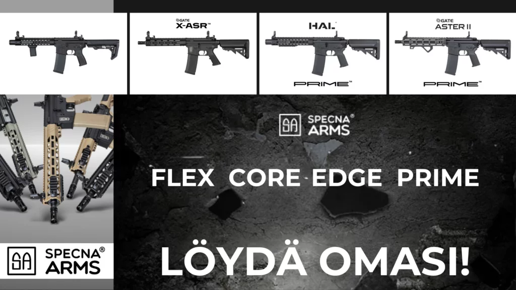 Tiedätkö mitä eroa Specna Armsin malleilla on?