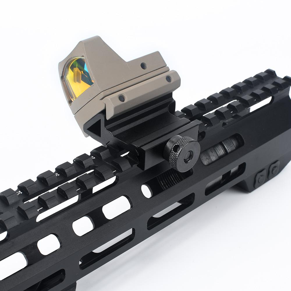 45° offset RIS/Picatinny rail - Black