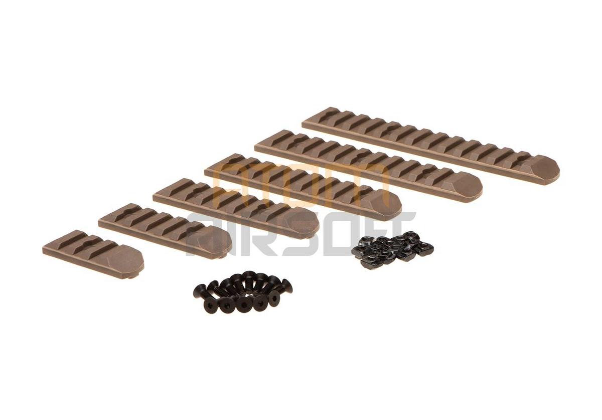 Keymod & M-LOK kiskopala, 6kpl - hiekka