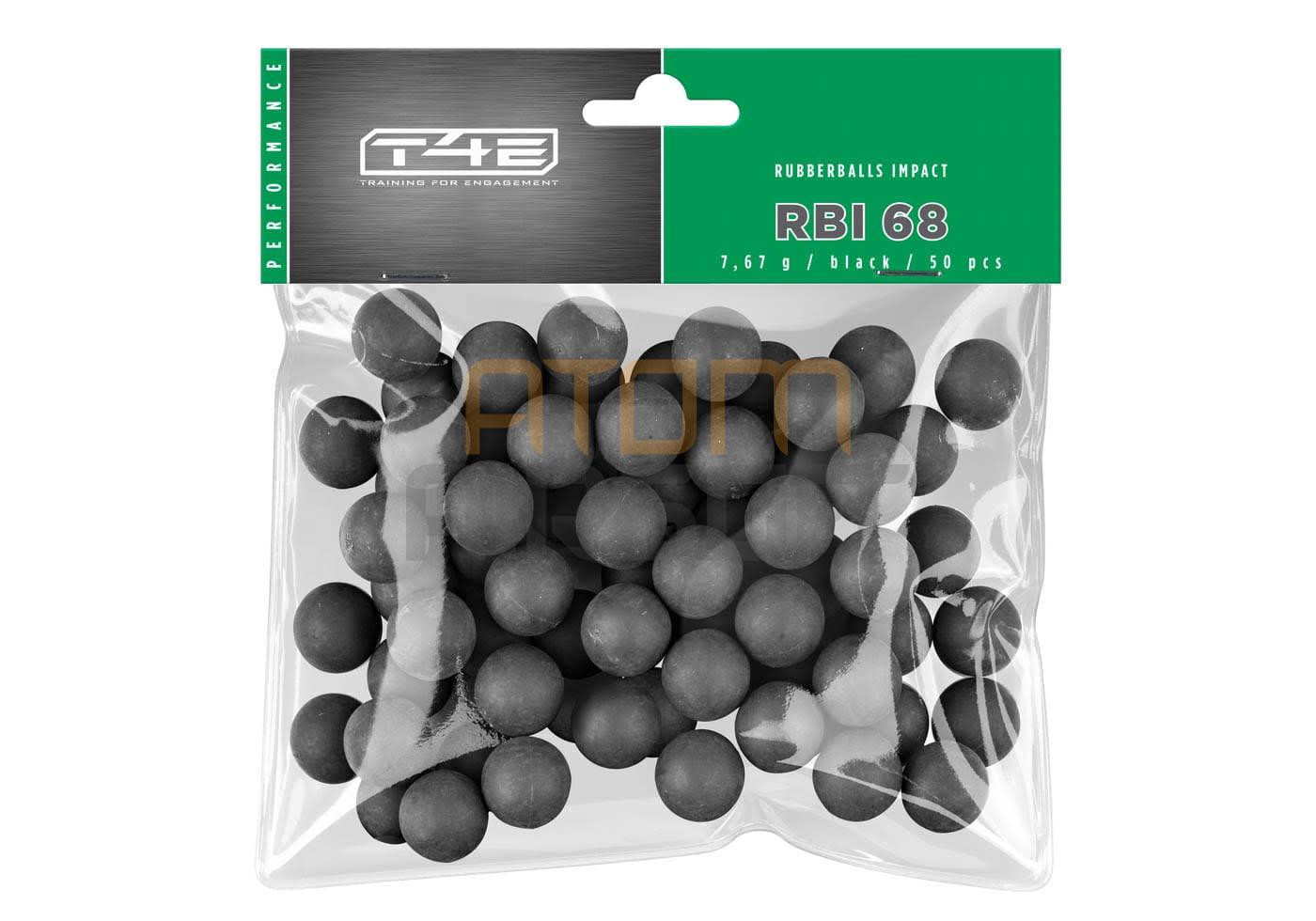 T4E RB RBI steel rubber bullet .68cal, 50pcs