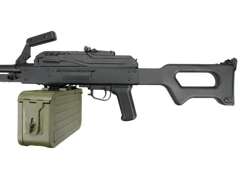 PKM machine gun with polymer parts