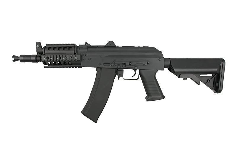 AKS-74UN RIS teleskooppiperällä, teräsrunko (CM040H)