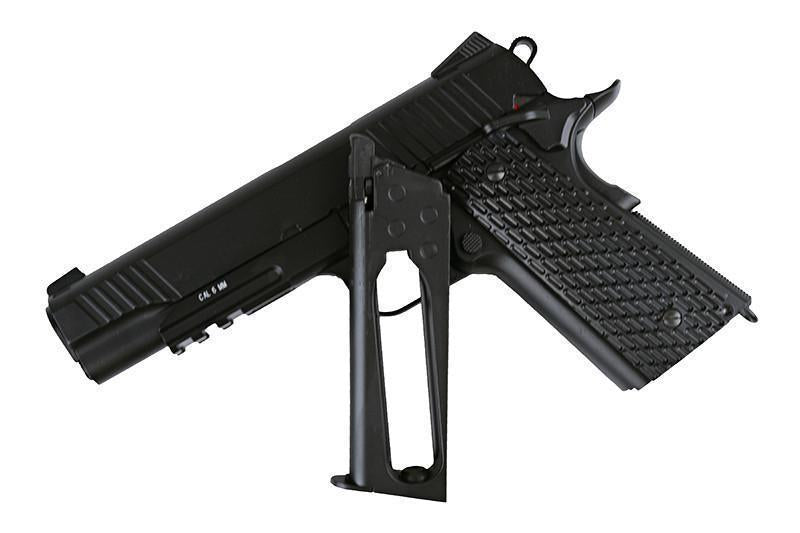 M1911 TAC CO2 GBB pistol, full metal - black