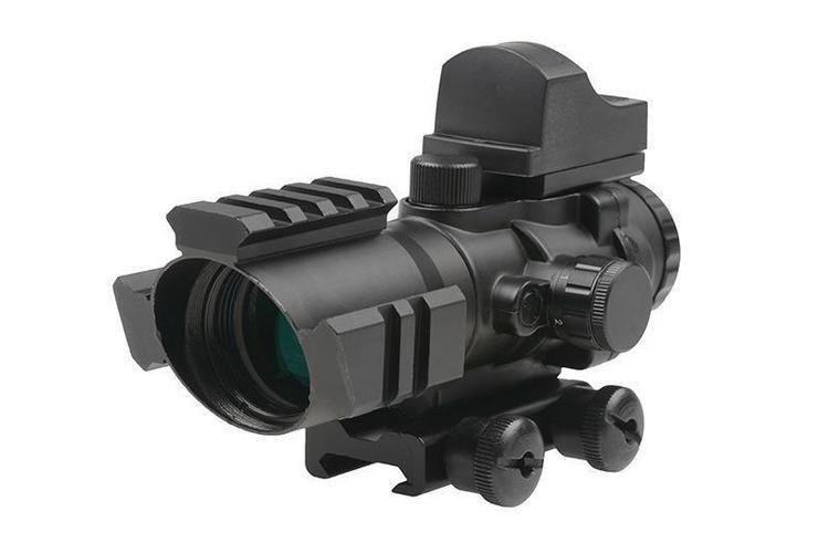 Rhino 4X32 riflescope + Micro red dot sight