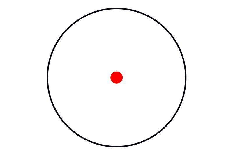 ACOG mallinen punapistetähtäin replika (kuituvalaistu) - musta