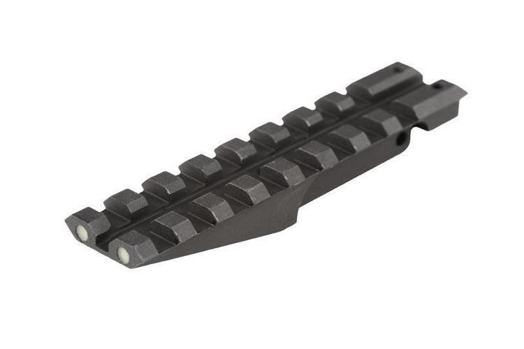 AK RIS sight rail, grain sight attachment - black